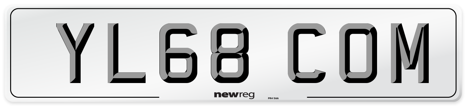 YL68 COM Number Plate from New Reg
